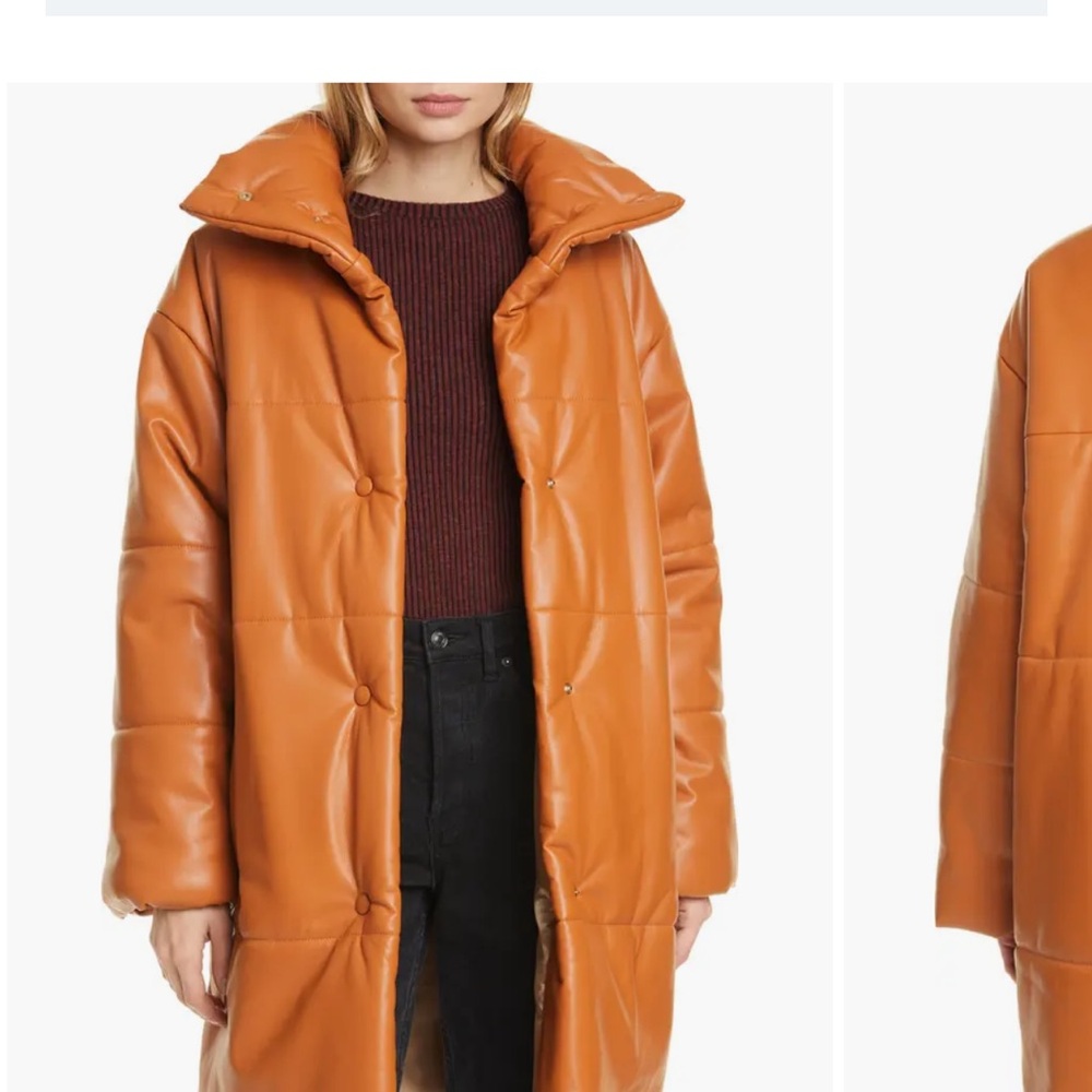 Nanushka Mask Vegan Leather Coat